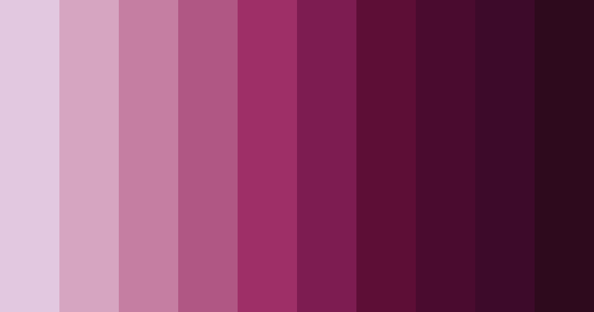 Download shades of lilas color palette PNG image (landscape)