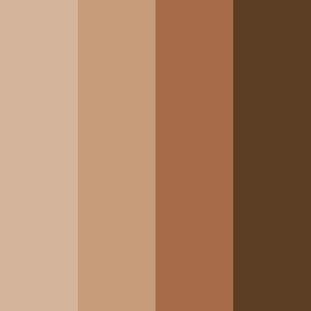 Download warm brown color palette PNG image (square)