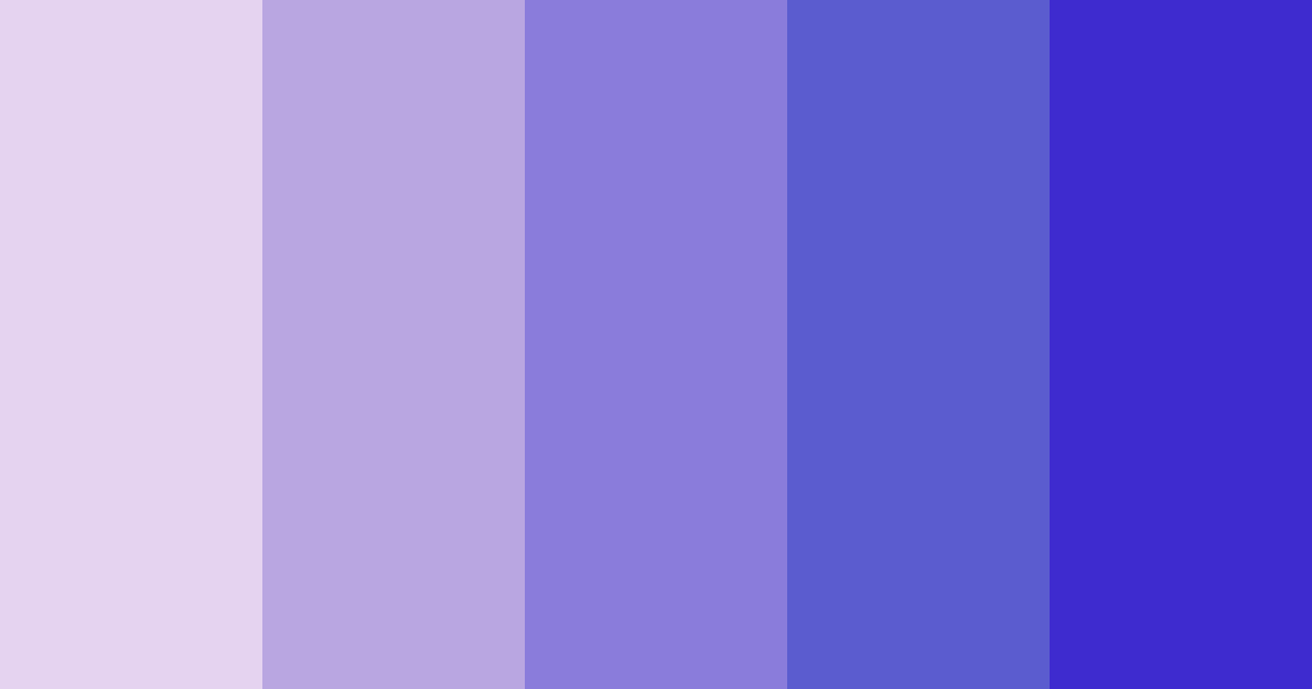 Download shades of purple color palette PNG image (landscape)