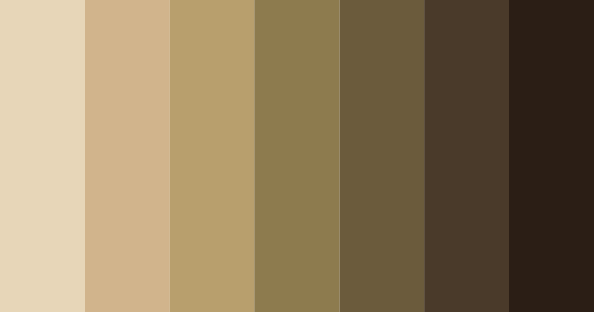 Download earthy brown color palette PNG image (landscape)