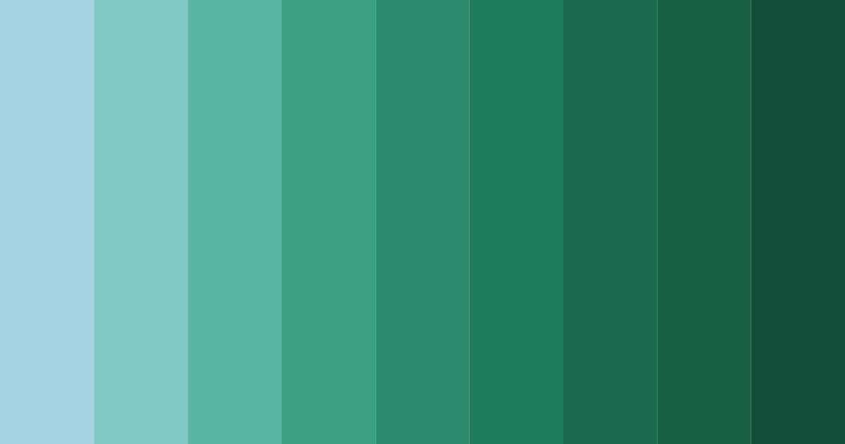 Download emerald serenity color palette PNG image (landscape)