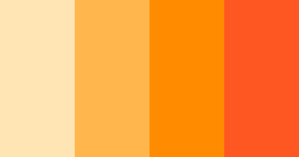 Download bright orange color palette PNG image (landscape)