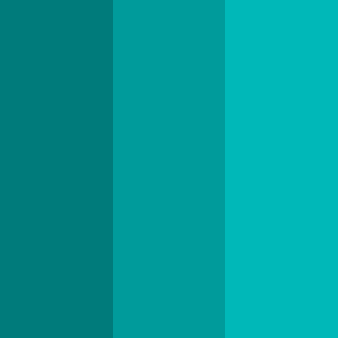 Download teal tranquility color palette PNG image (square)