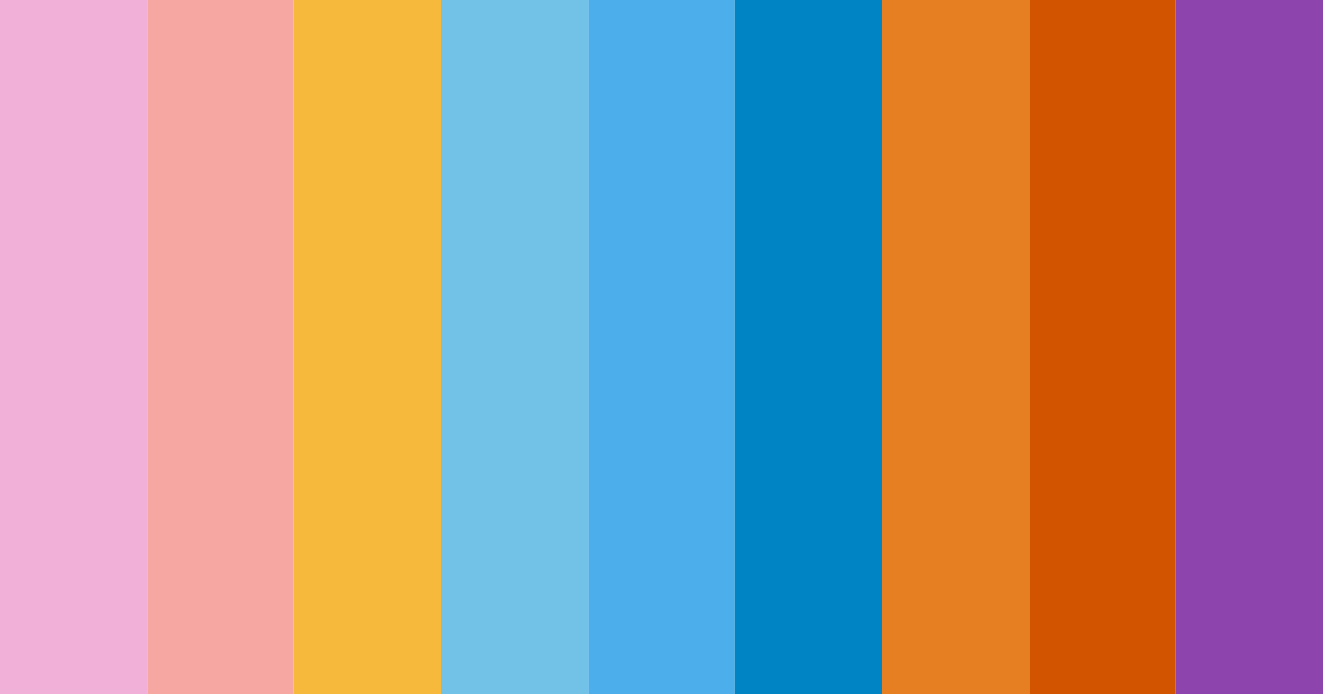 Download sunset serenade color palette PNG image (landscape)