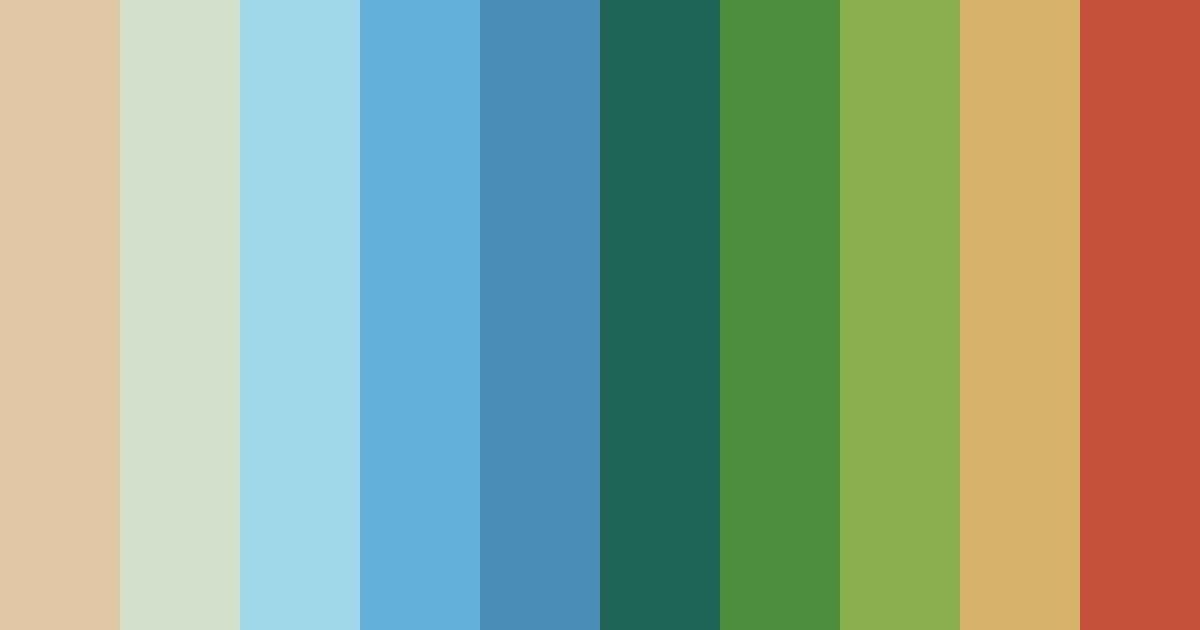 Download earth and sky harmony color palette PNG image (landscape)