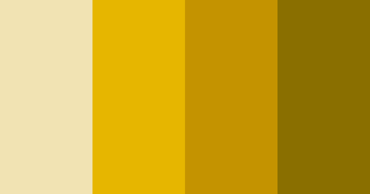 Download golden shades color palette PNG image (landscape)