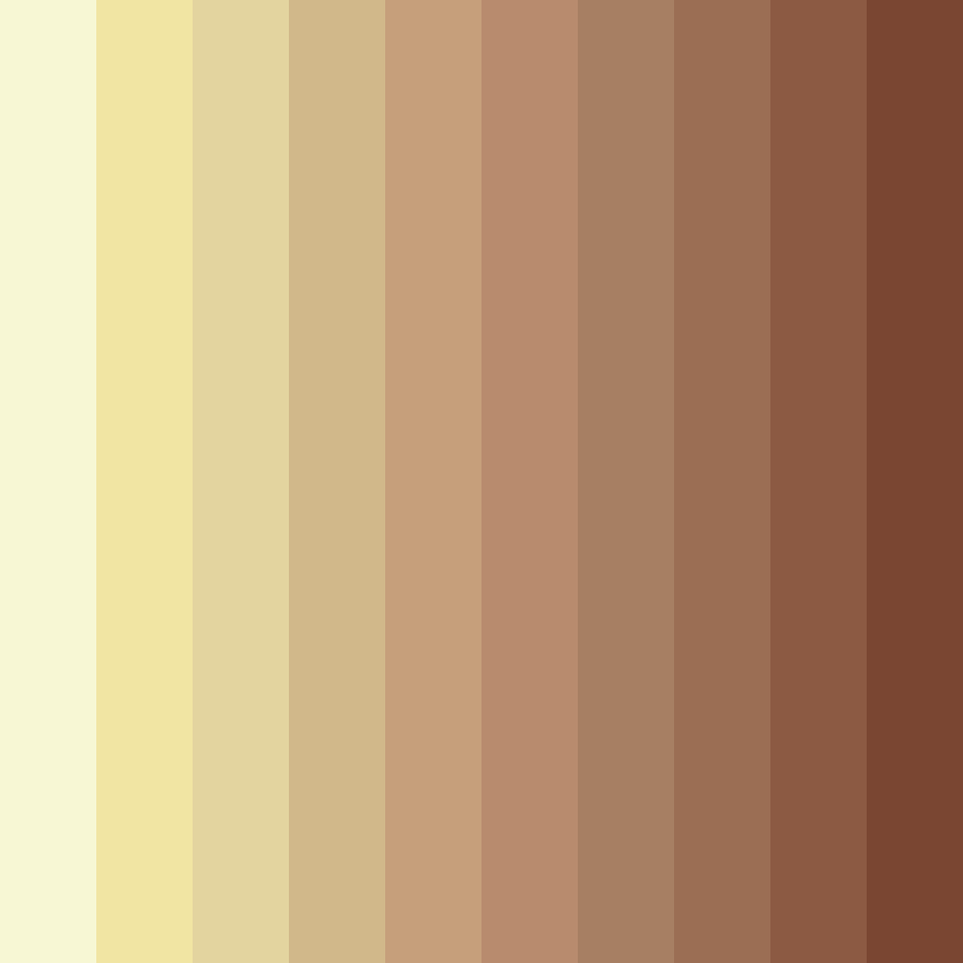 Download earthy yellow color palette PNG image (square)