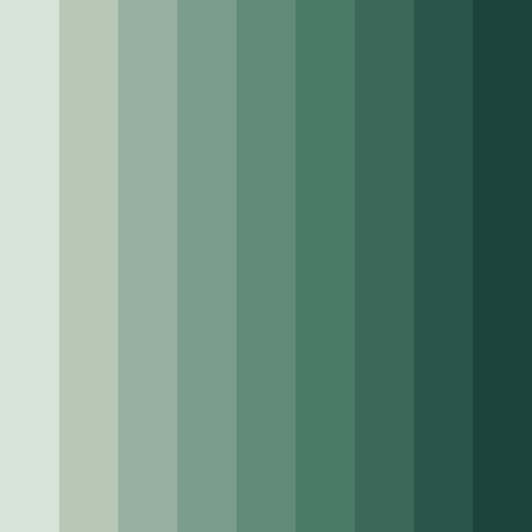 Download sage green serenity color palette PNG image (square)