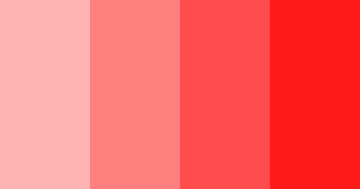 Download bright red color palette PNG image (landscape)