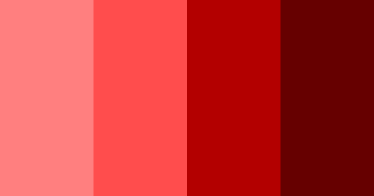 Download bright red color palette PNG image (landscape)