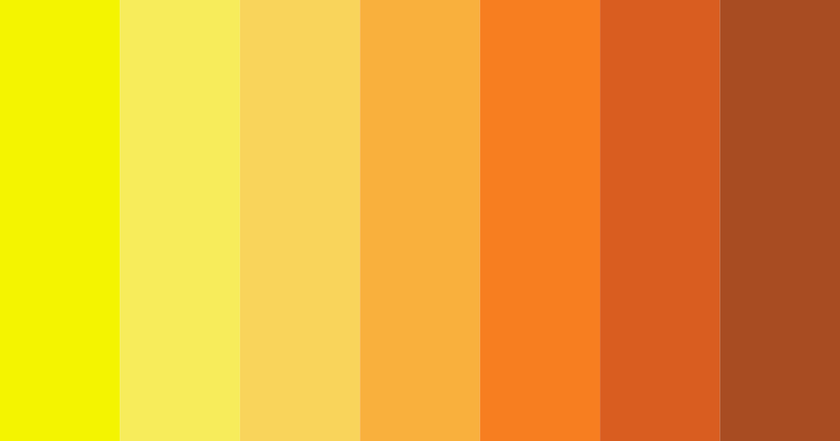 Download yellow lightning color palette PNG image (landscape)