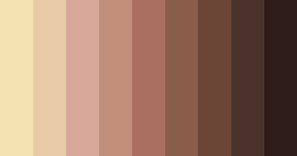 Download warm brown color palette PNG image (landscape)