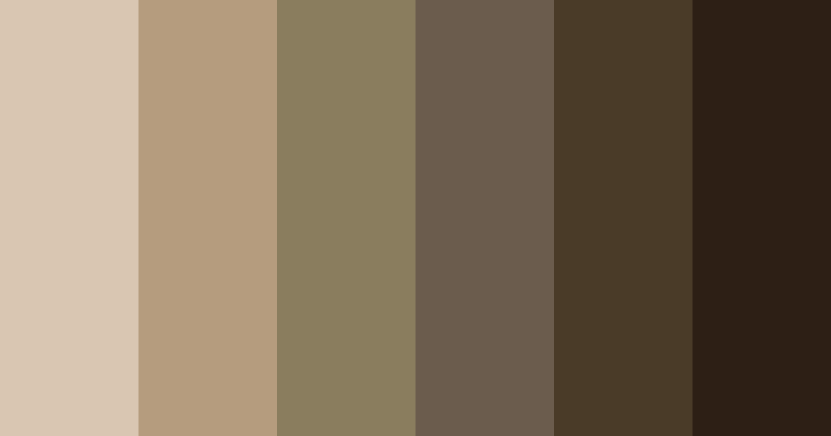 Download brown water shades color palette PNG image (landscape)