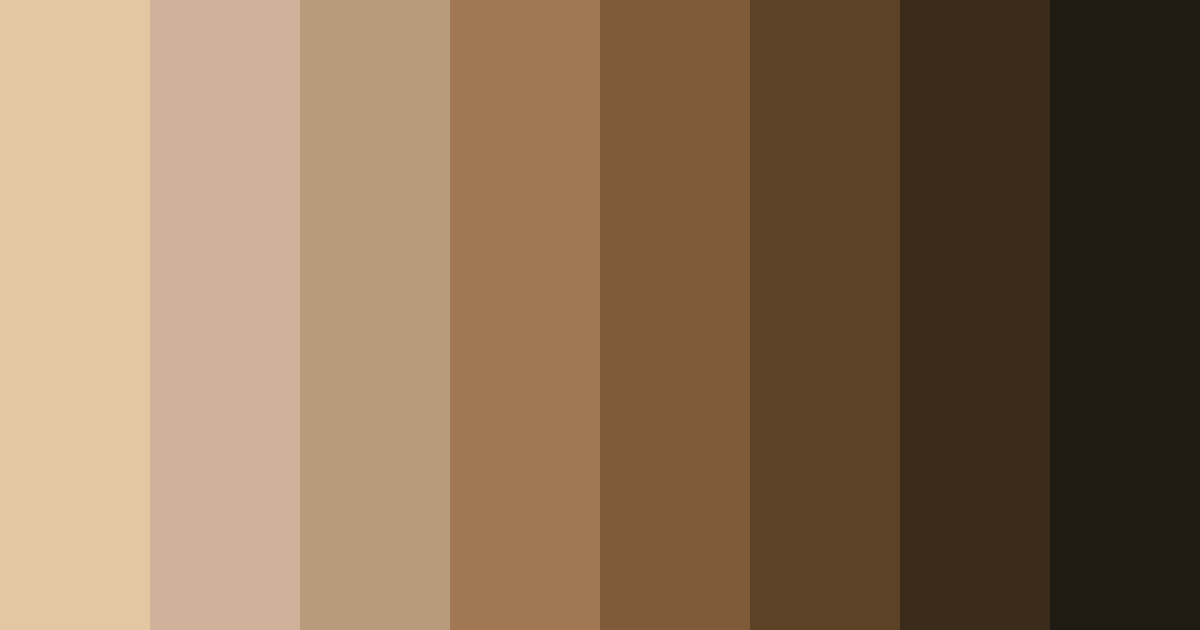Download brown water color palette PNG image (landscape)
