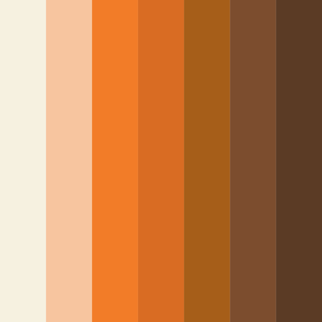 Download gray and orange harmony color palette PNG image (square)