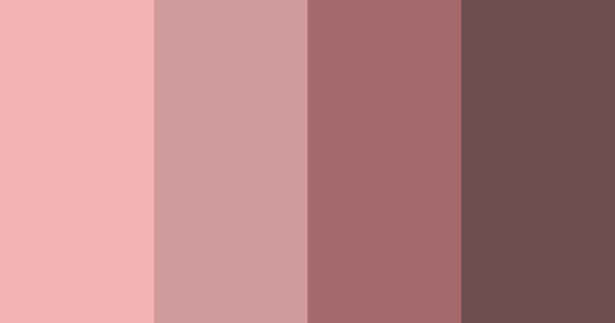 Download rosewood shades color palette PNG image (landscape)