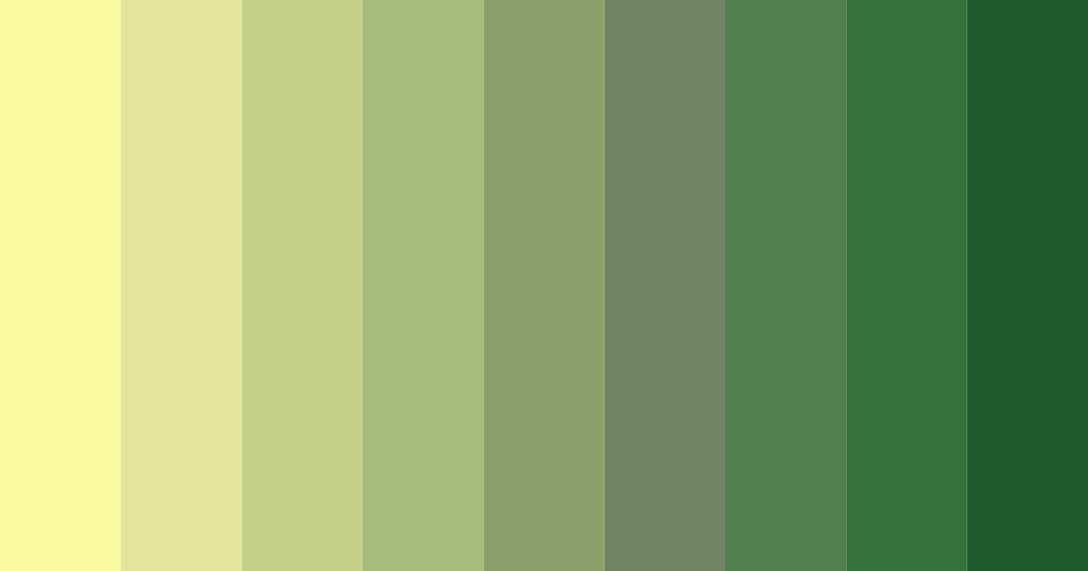 Download chrono greens color palette PNG image (landscape)
