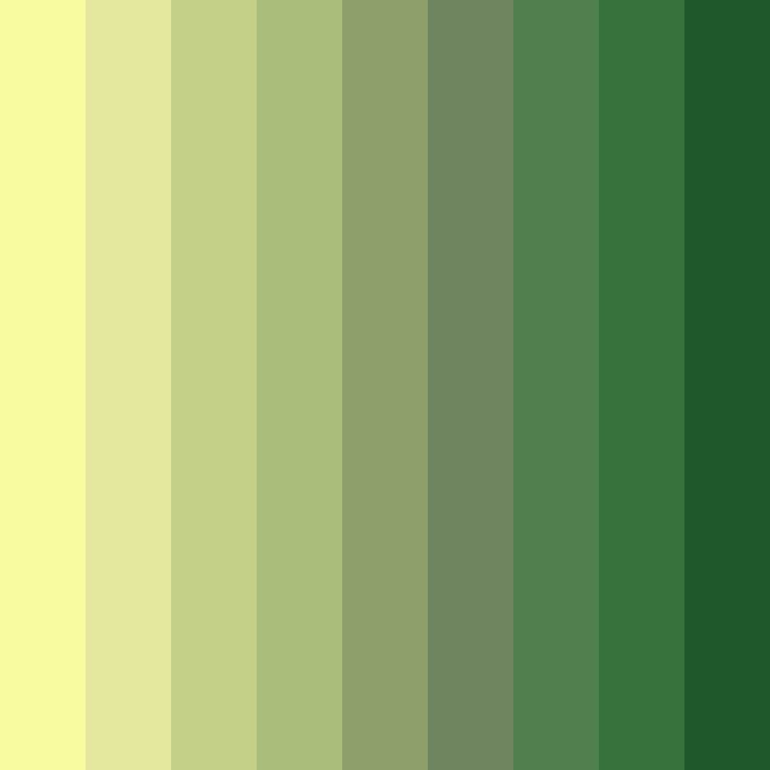 Download chrono greens color palette PNG image (square)