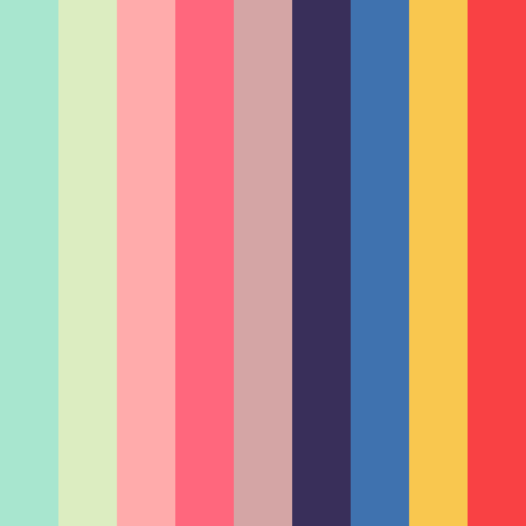 Download meadow dreamscape color palette PNG image (square)