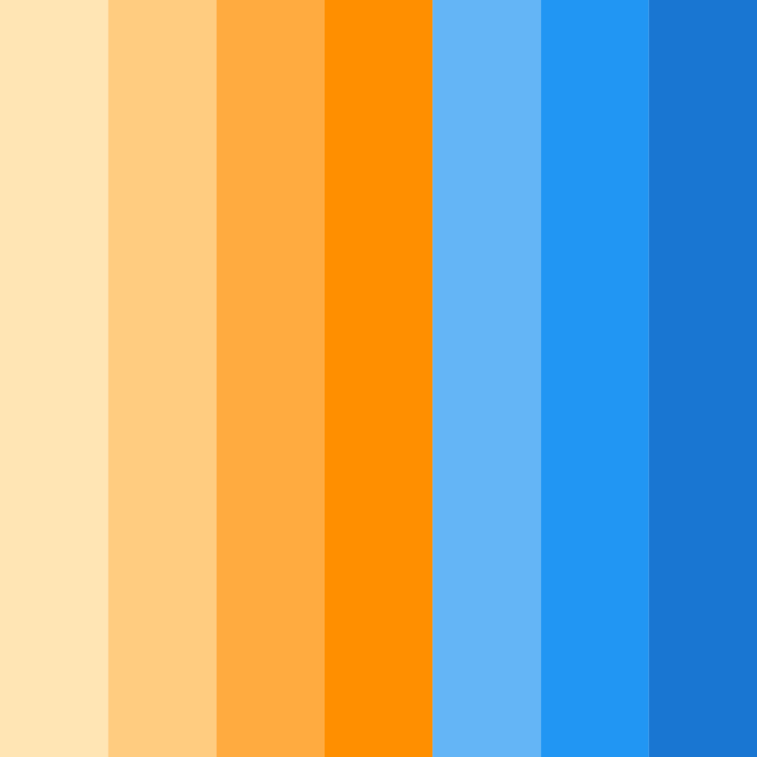 Download peachy blue color palette PNG image (square)
