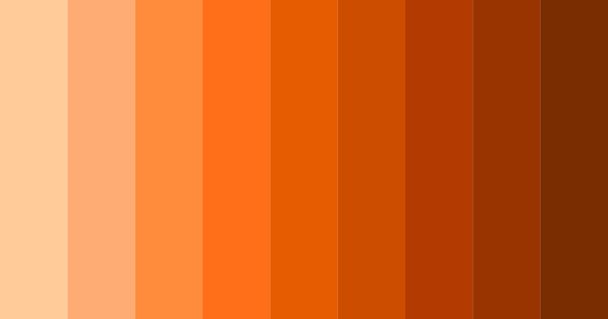 Download vibrant red orange color palette PNG image (landscape)