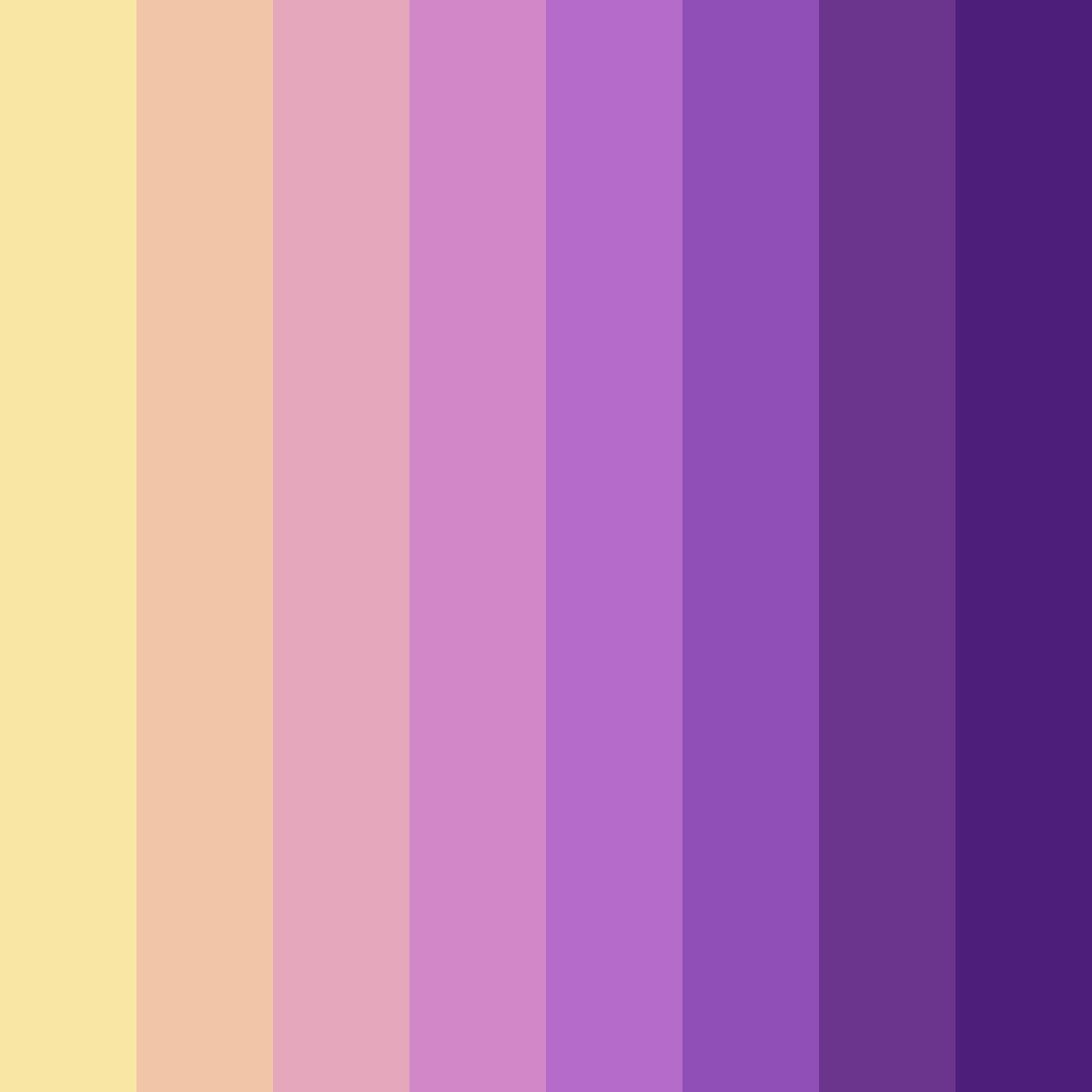 Download mystical blossom color palette PNG image (square)