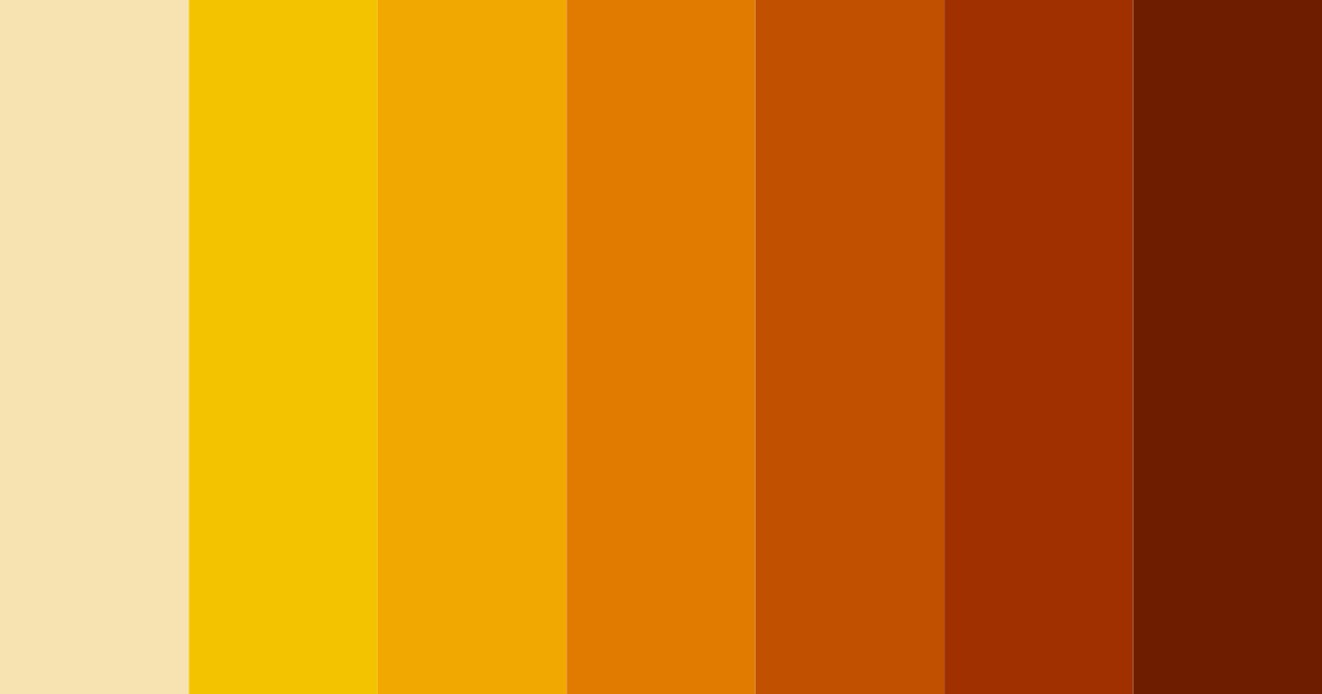 Download golden ember glow color palette PNG image (landscape)