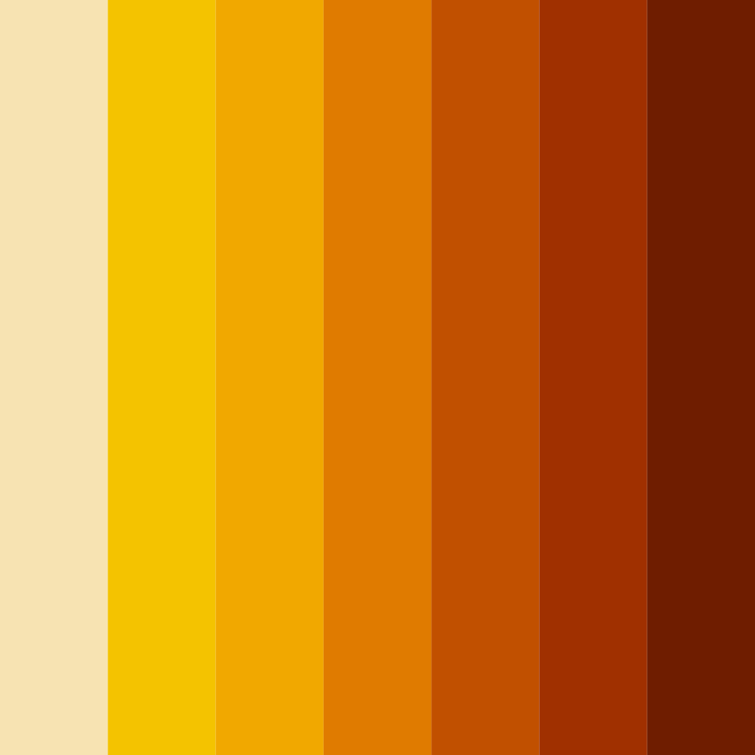 Download golden ember glow color palette PNG image (square)