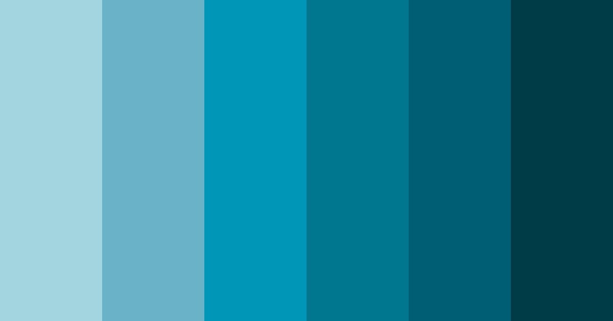 Download dark teal ocean color palette PNG image (landscape)
