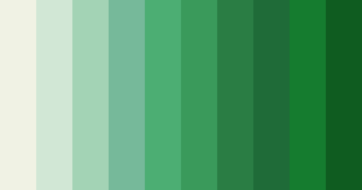 Download shades of green cream color palette PNG image (landscape)