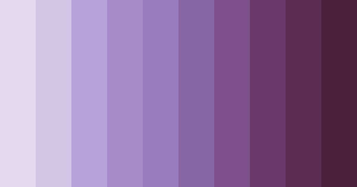 Download whispers of lavender dreams color palette PNG image (landscape)