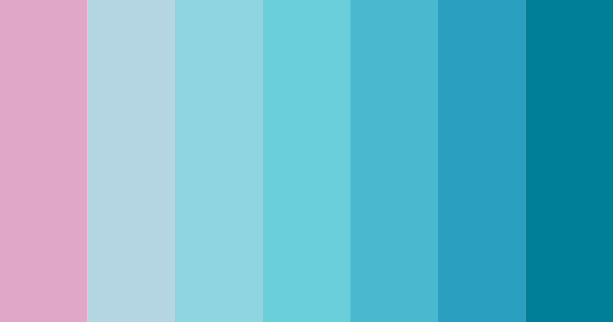 Download oceanic harmony color palette PNG image (landscape)