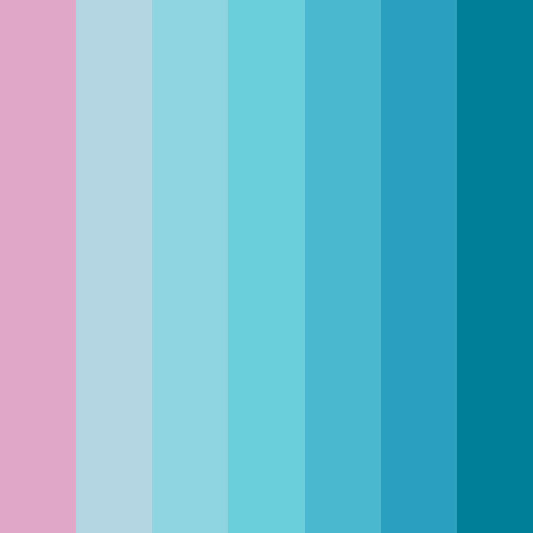 Download oceanic harmony color palette PNG image (square)