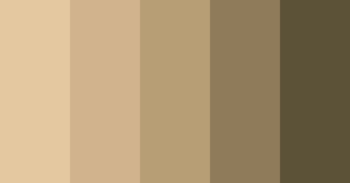 Download brown beige color palette PNG image (landscape)