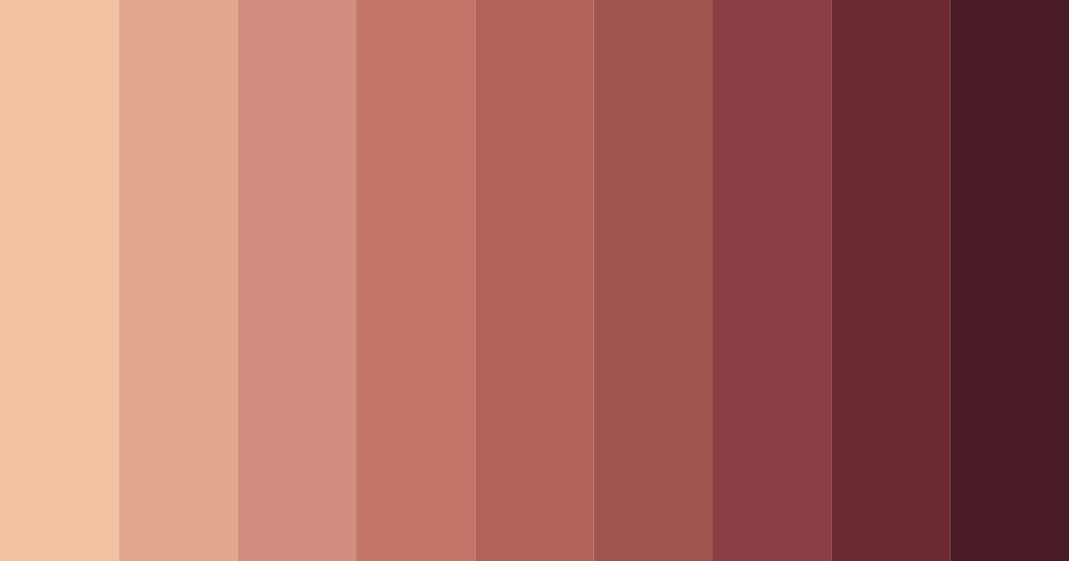 Download copper sunset color palette PNG image (landscape)