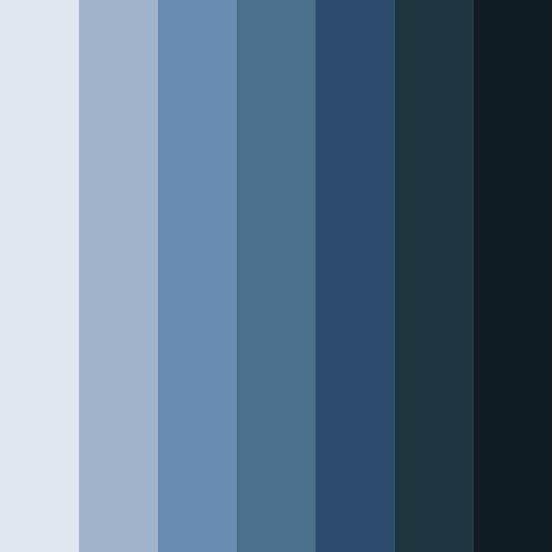 Download blue professional color palette PNG image (square)