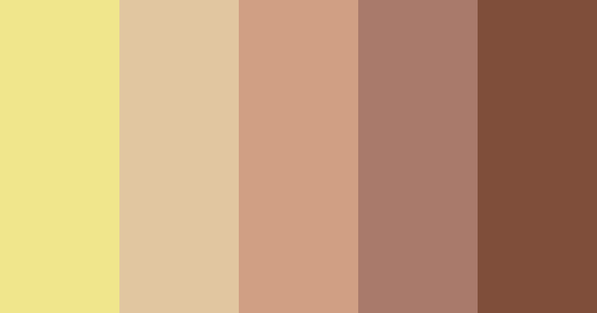 Download earthy tones color palette PNG image (landscape)