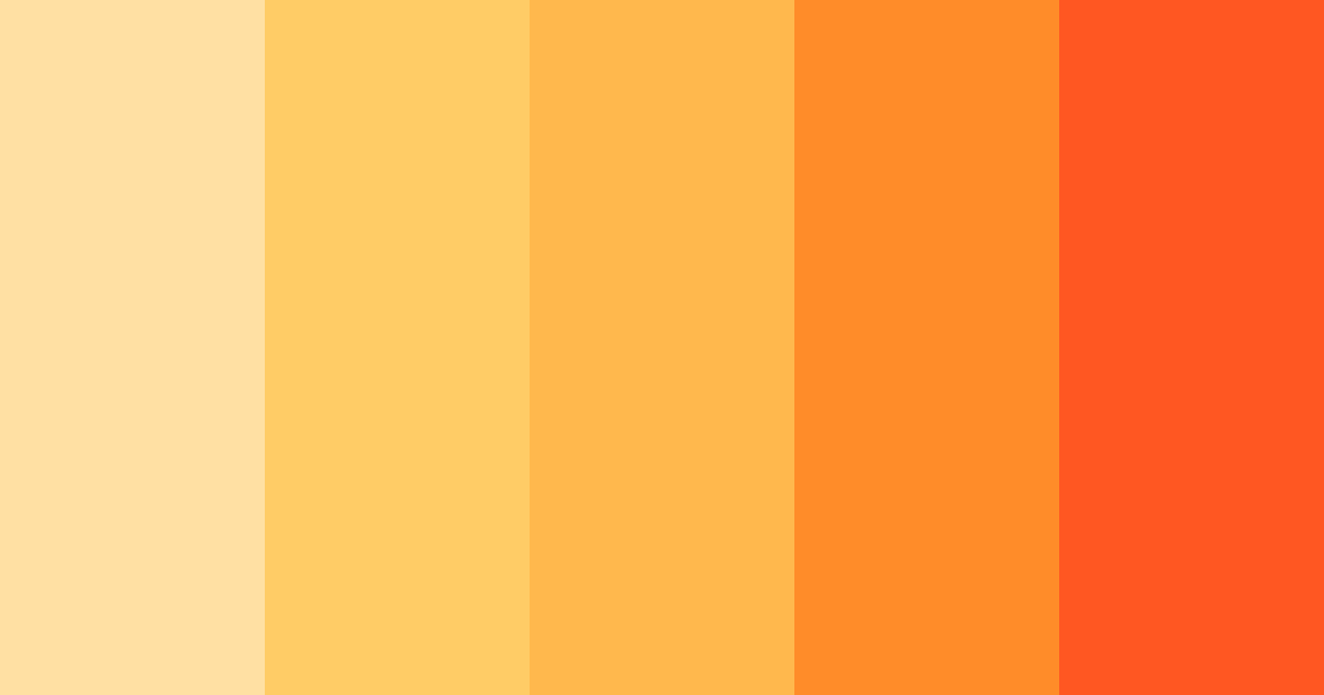 Download sunny citrus burst color palette PNG image (landscape)