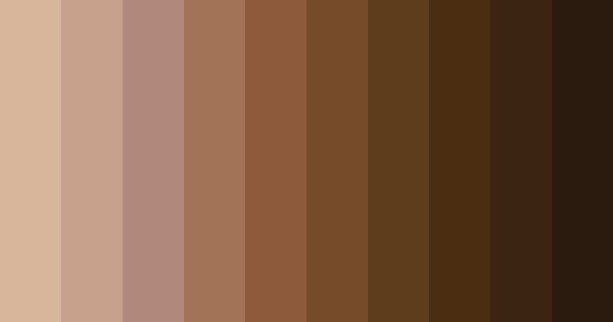Download warm light brown color palette PNG image (landscape)