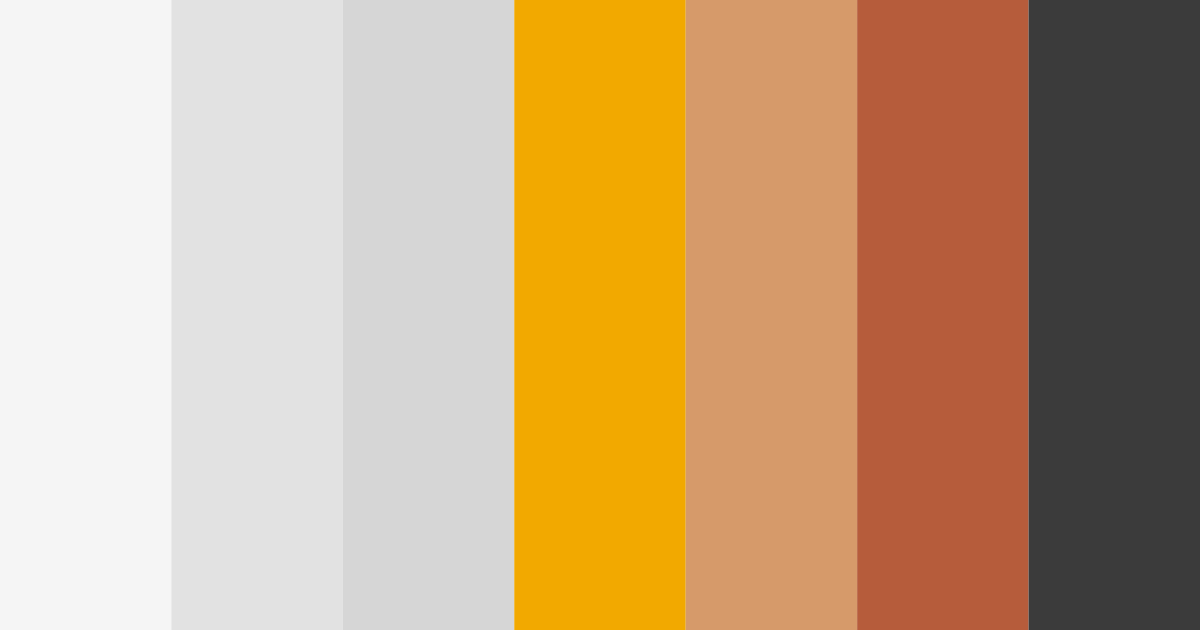 Download shades of gray and orange color palette PNG image (landscape)