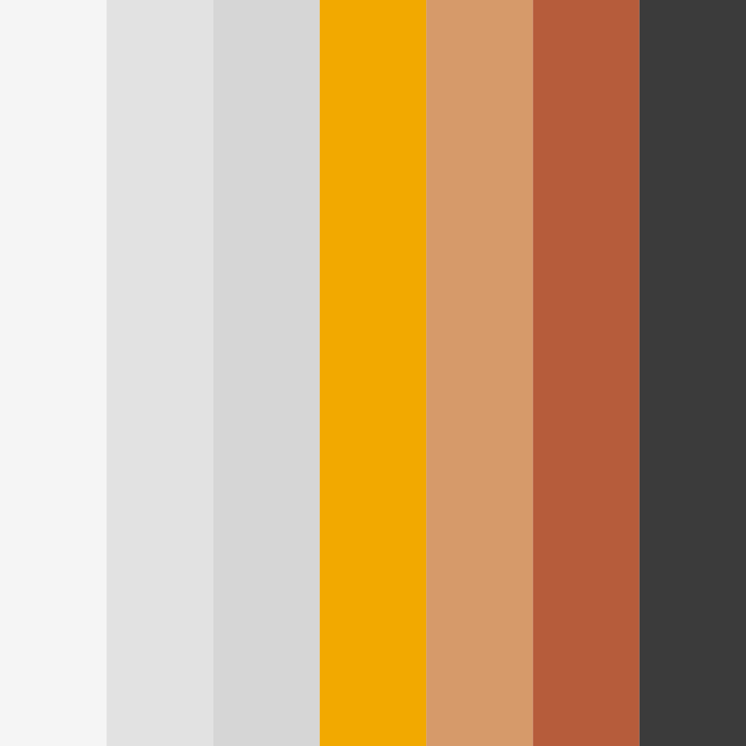 Download shades of gray and orange color palette PNG image (square)
