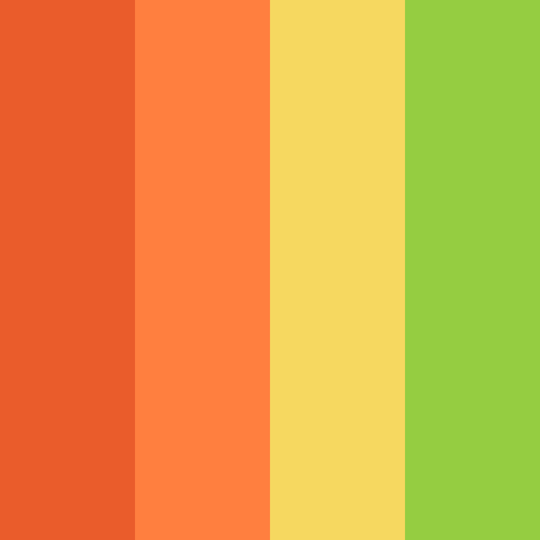 Download sunny citrus color palette PNG image (square)