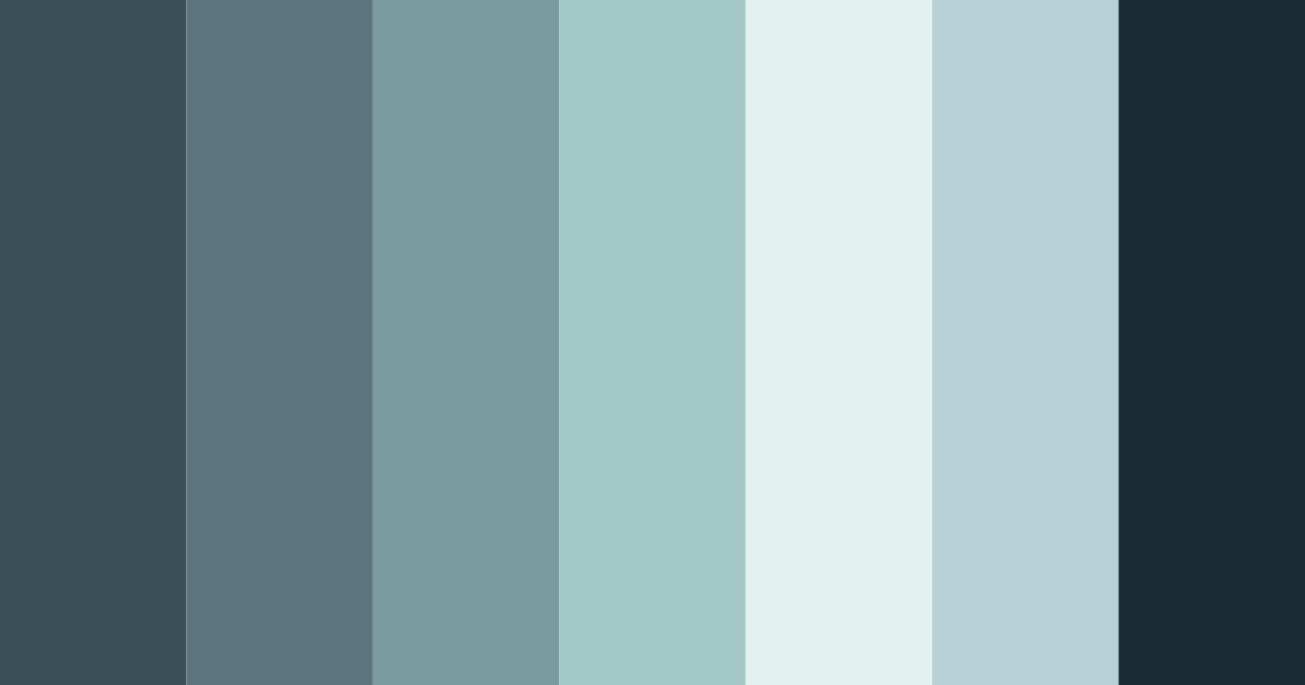 Download dark teal color palette PNG image (landscape)