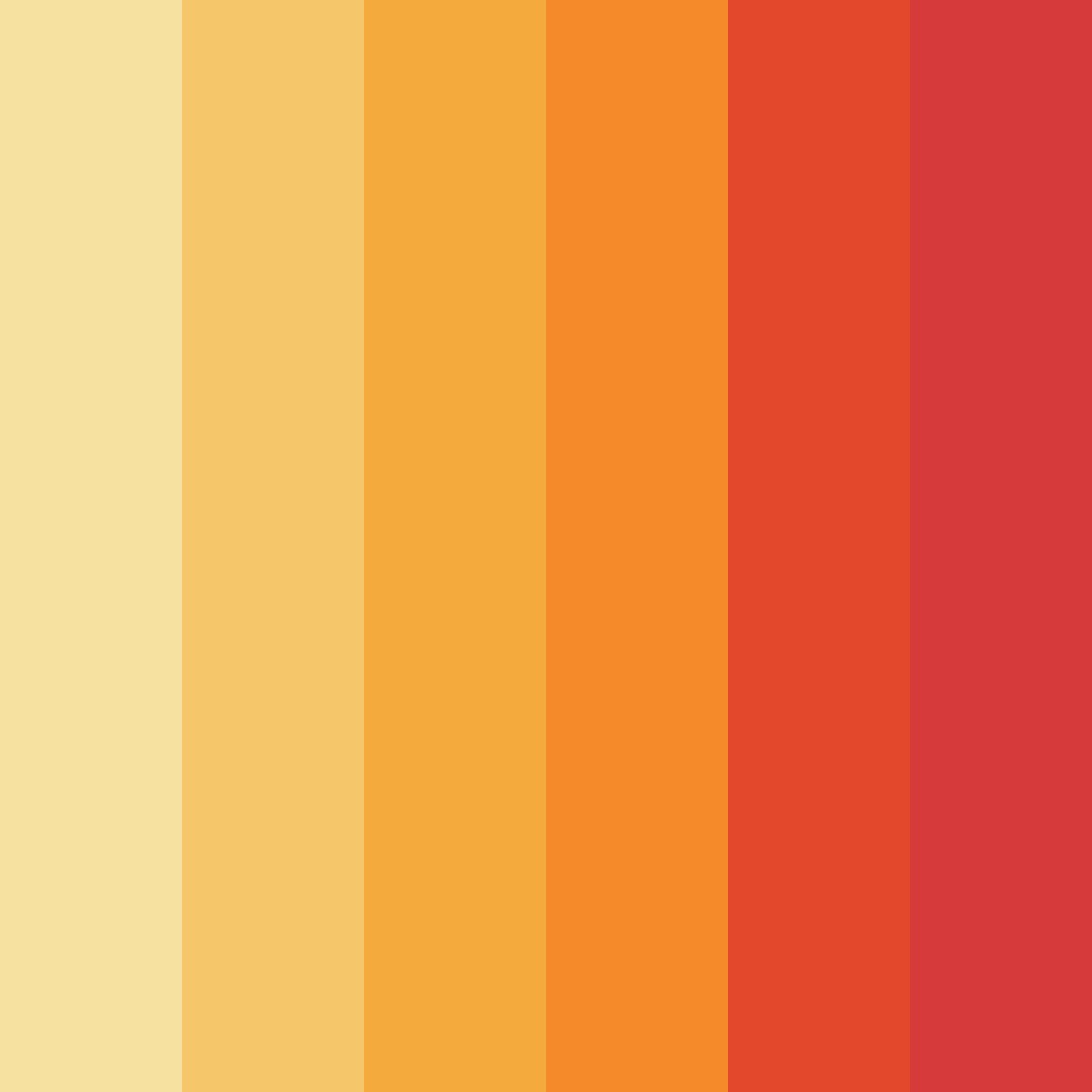 Download warm emoji color palette PNG image (square)