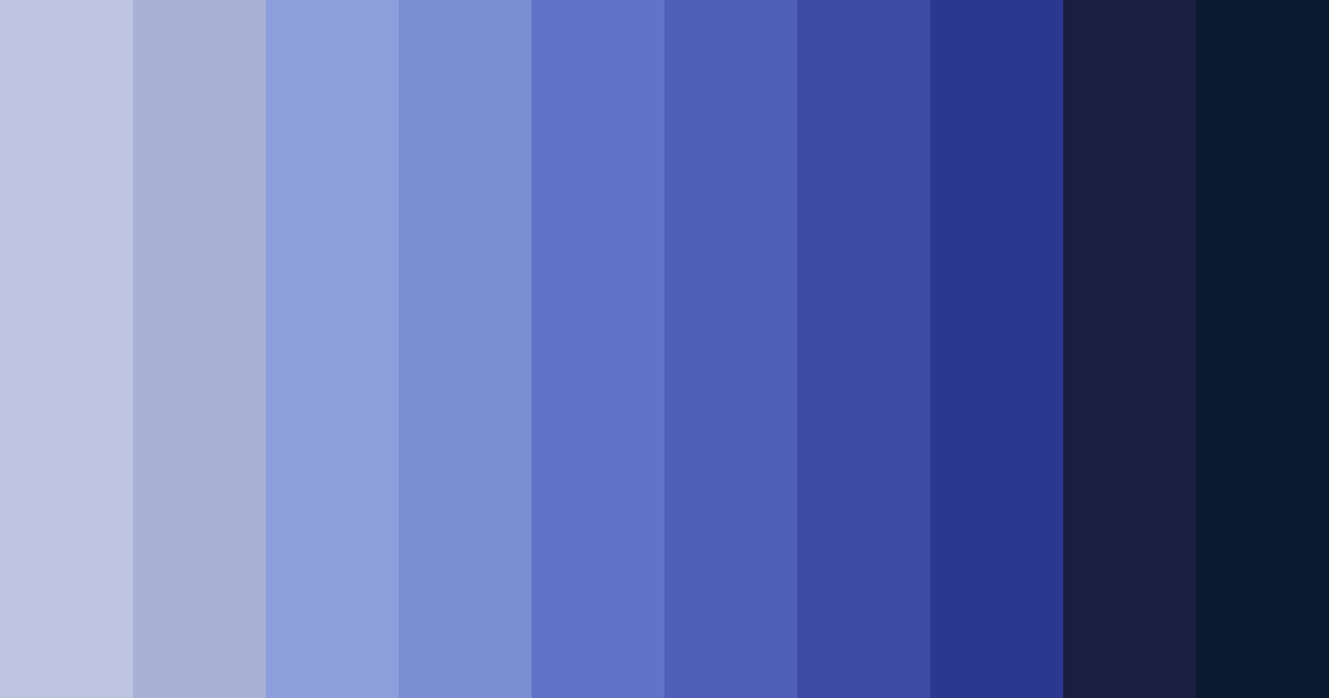 Download dark blue color palette PNG image (landscape)