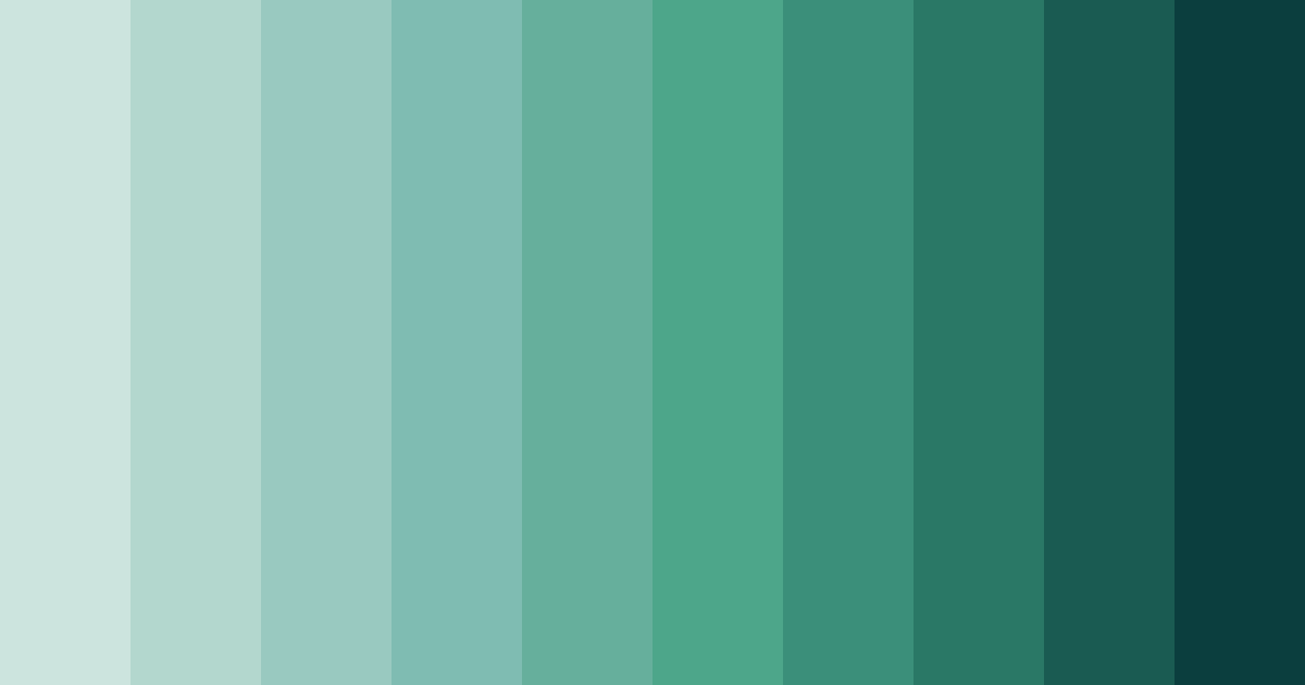 Download teal breeze color palette PNG image (landscape)