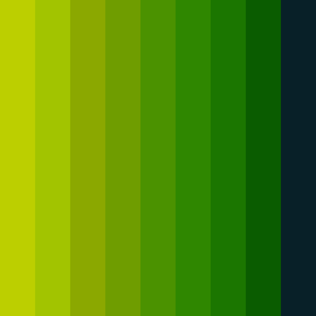 Download emerald depths color palette PNG image (square)