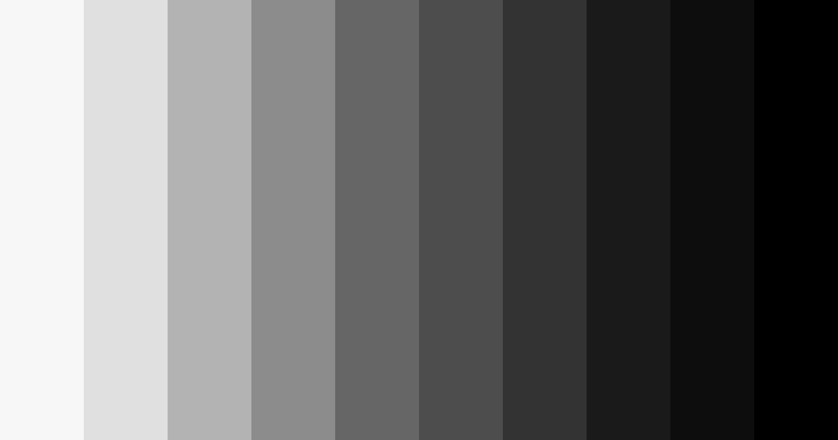 Download shades of gray color palette PNG image (landscape)