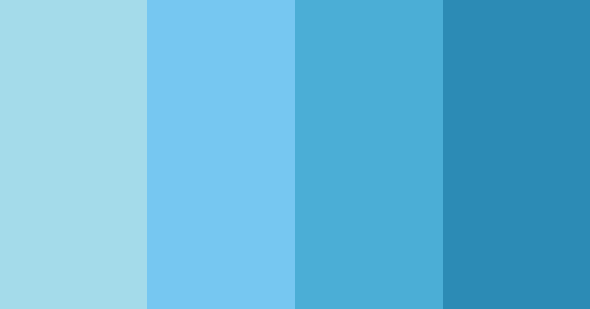 Download azure breeze color palette PNG image (landscape)