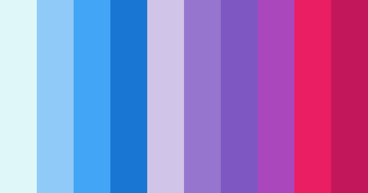Download azure red and violet dream color palette PNG image (landscape)